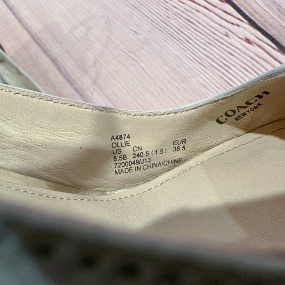 COACH pointy wedge sandals - Picture 5 of 9